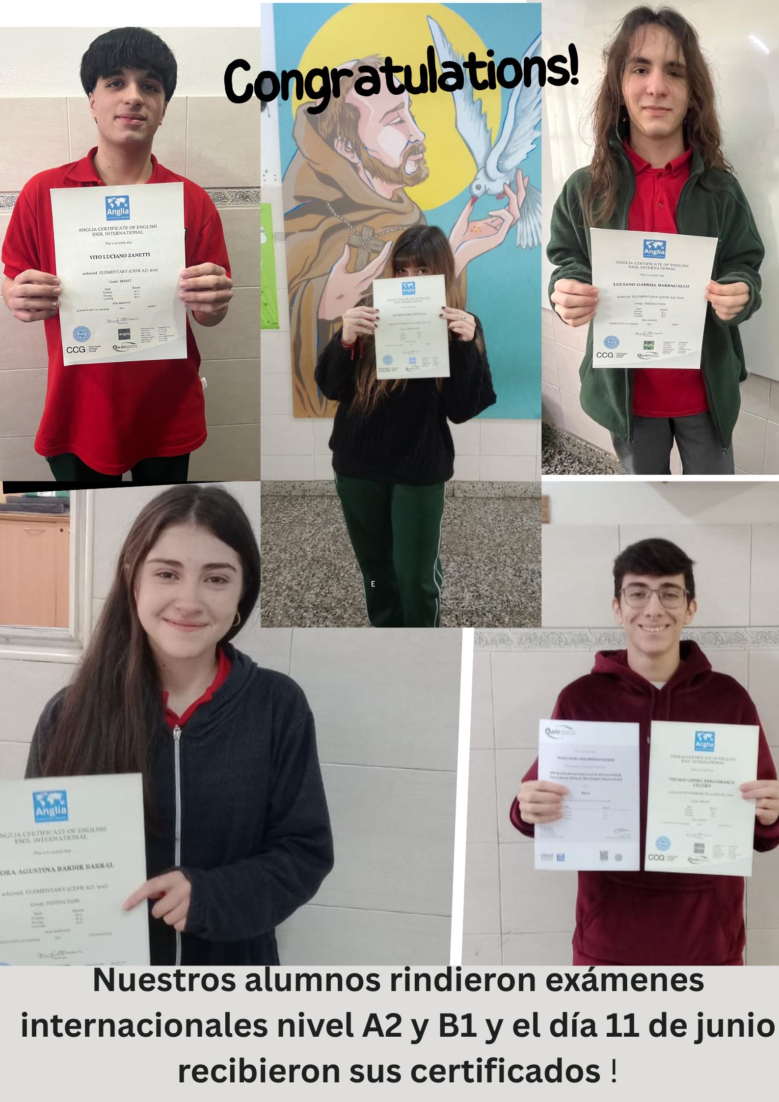 Entrega de Certificados de Inglés